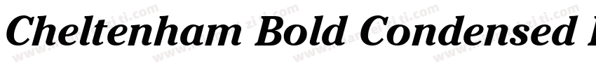 Cheltenham Bold Condensed Italic BT字体转换